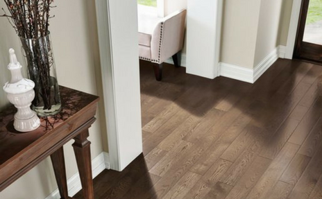 hardwood flooring in entryway